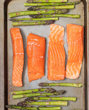 Sheet Pan Salmon and Asparagus