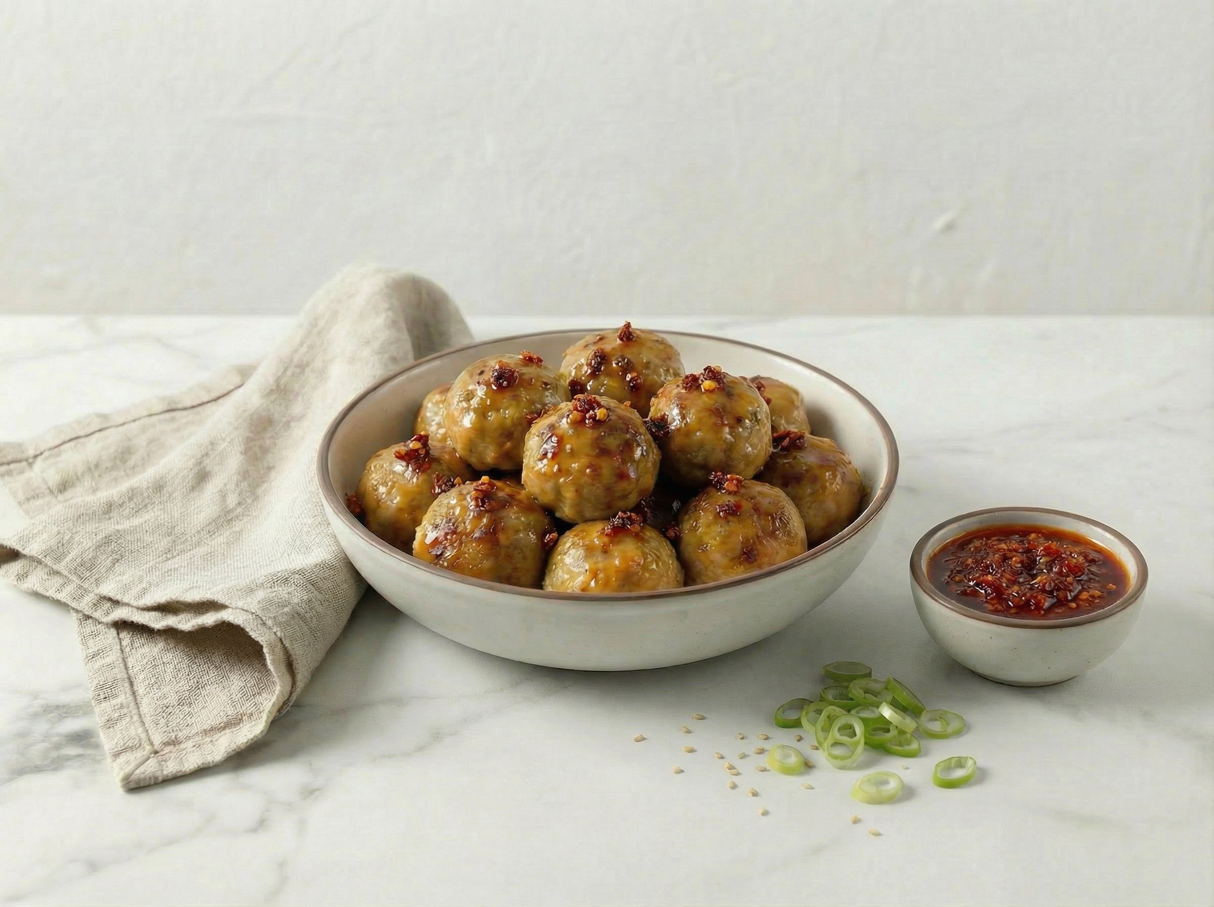 Spicy Citrus Ginger Chicken Meatballs Recipe