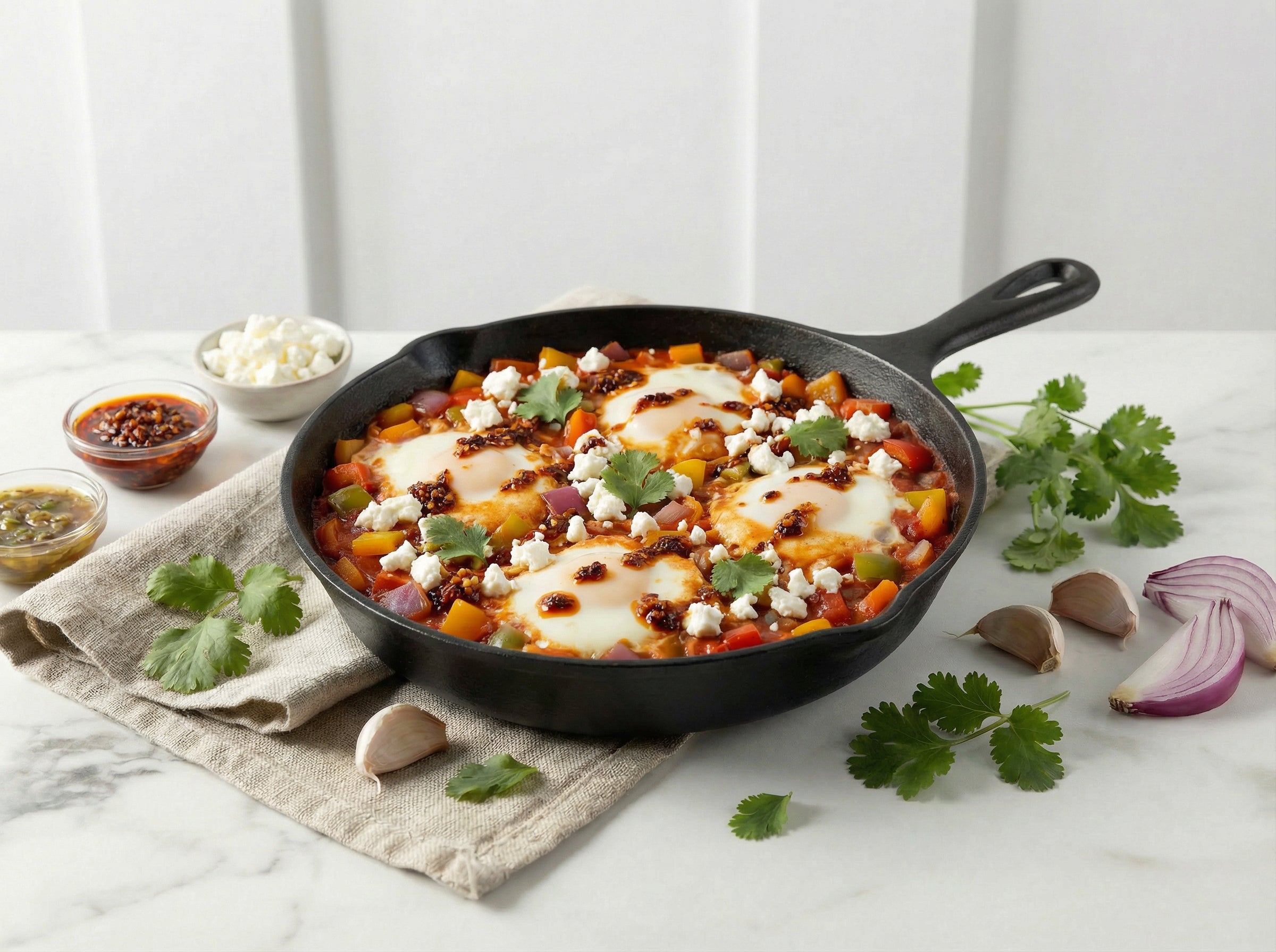 Korean Shakshuka Skillet